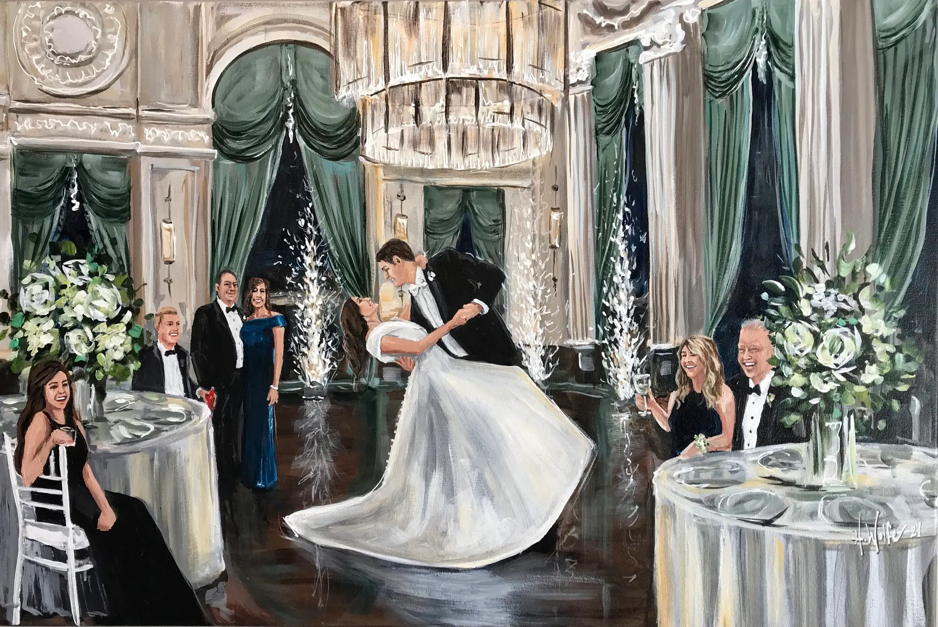 Painting + Live Performance at Marriott St. Louis Grand