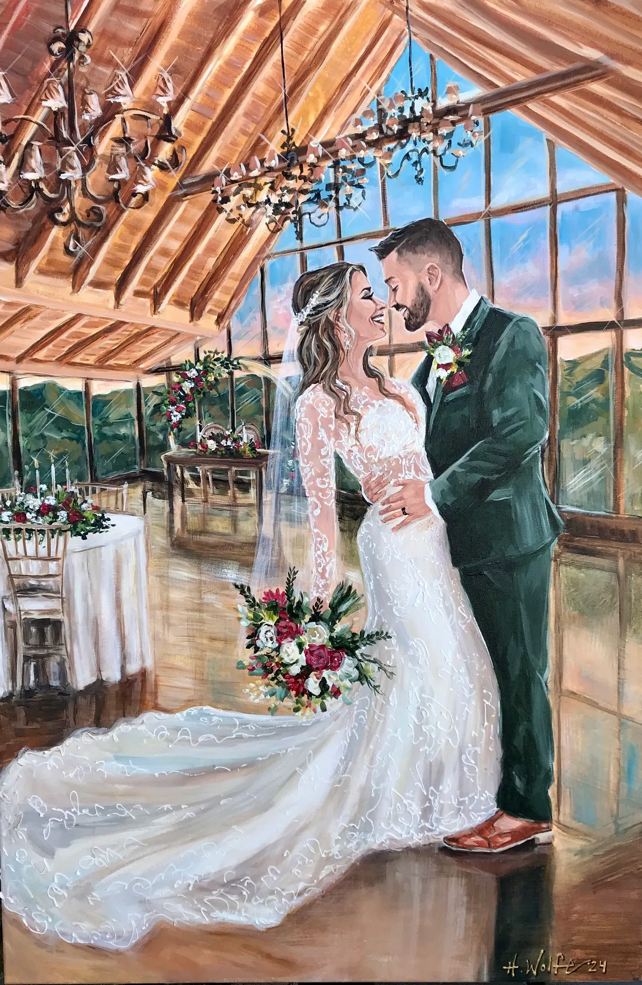 Painting + Live Performance at The Lodge at Brothers Cove