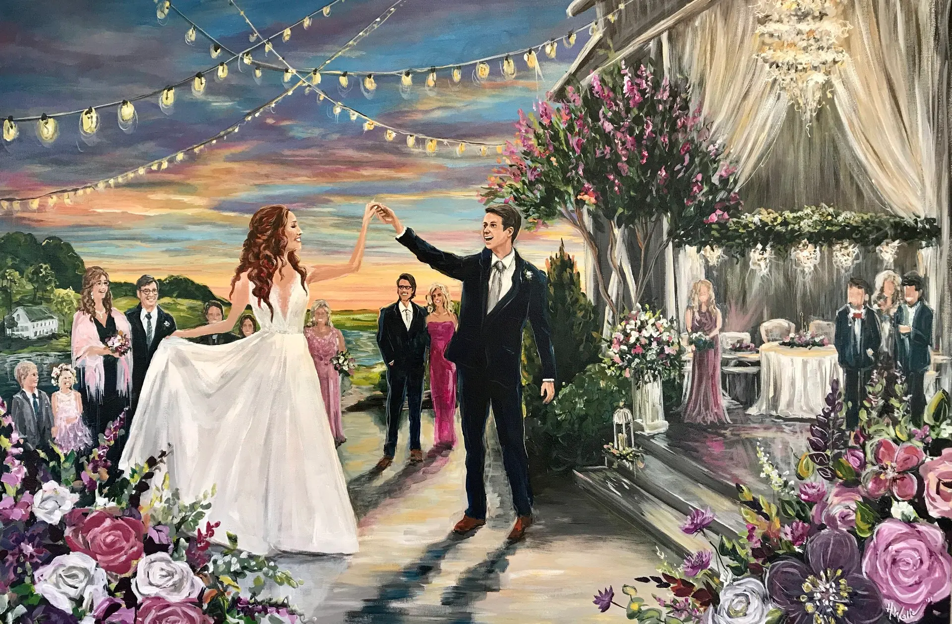 Painting + Live Performance at Mint Springs Farm
