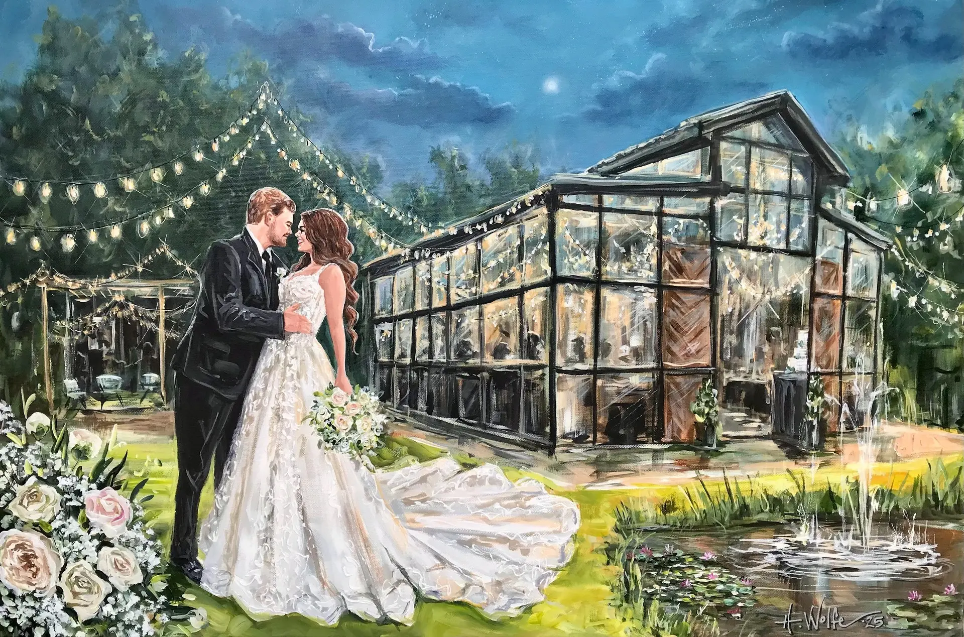 Painting + Live Performance at The Greenhouse at Appalachian Rose Farm