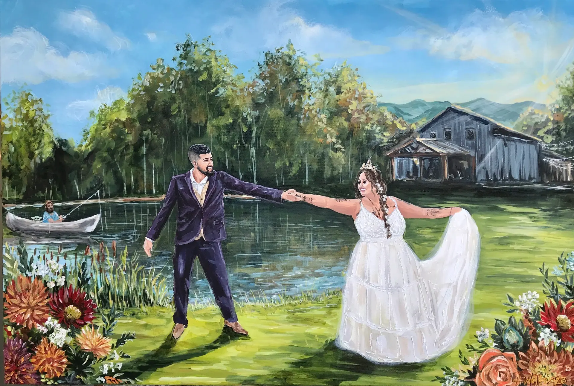 Painting + Live Performance at Oak Meadows Farm