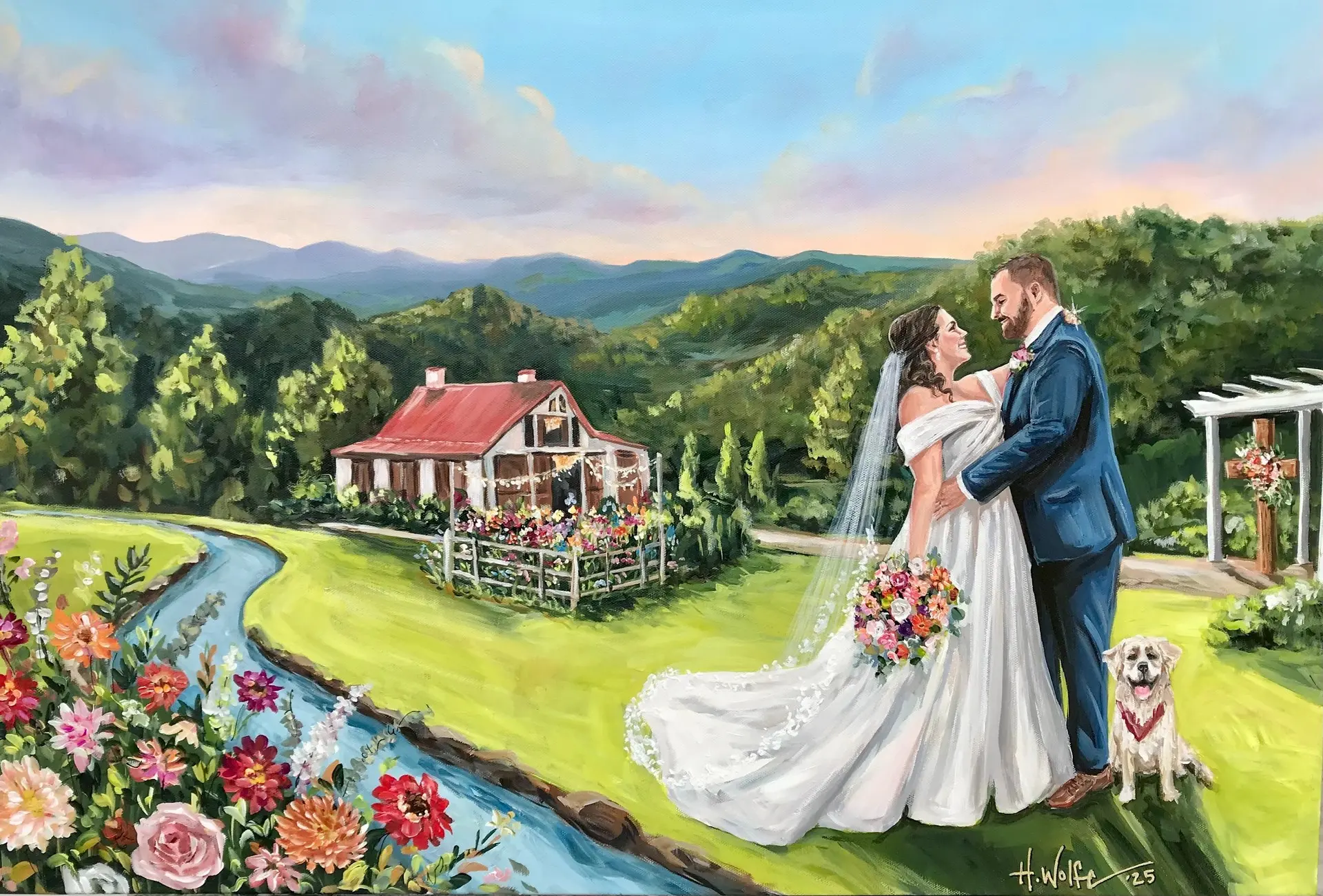 Painting + Live Performance at The Barn on New River