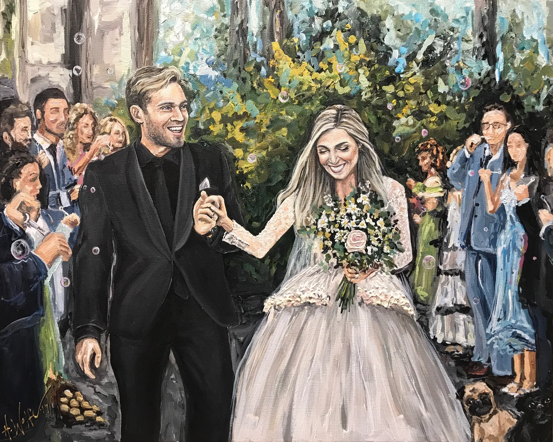 Painting at Kew Gardens