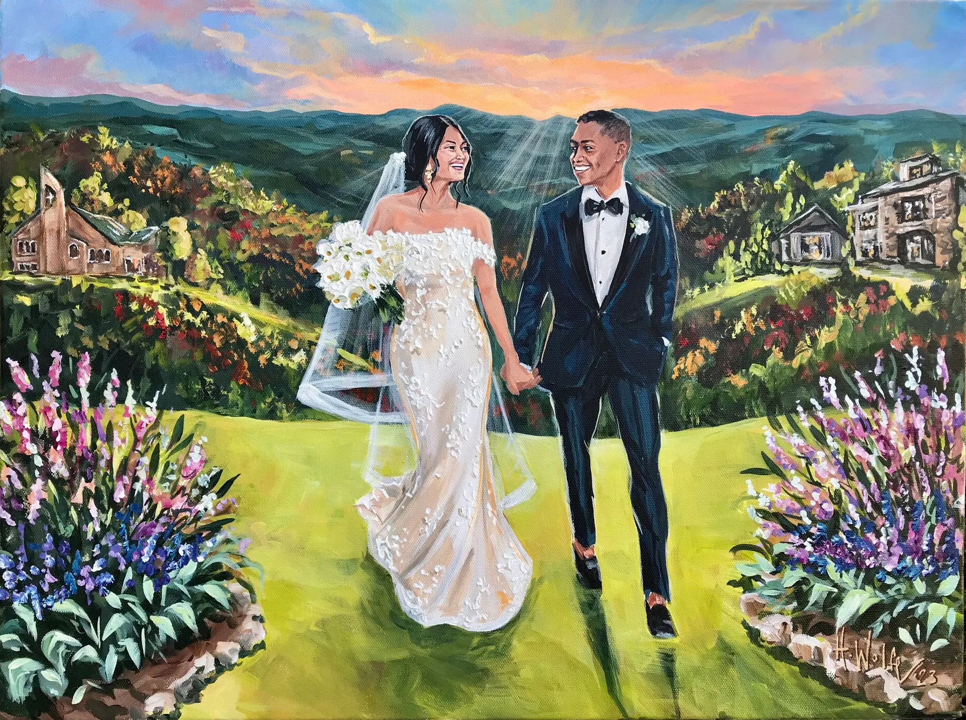 Painting + Live Performance at Chateau Selah