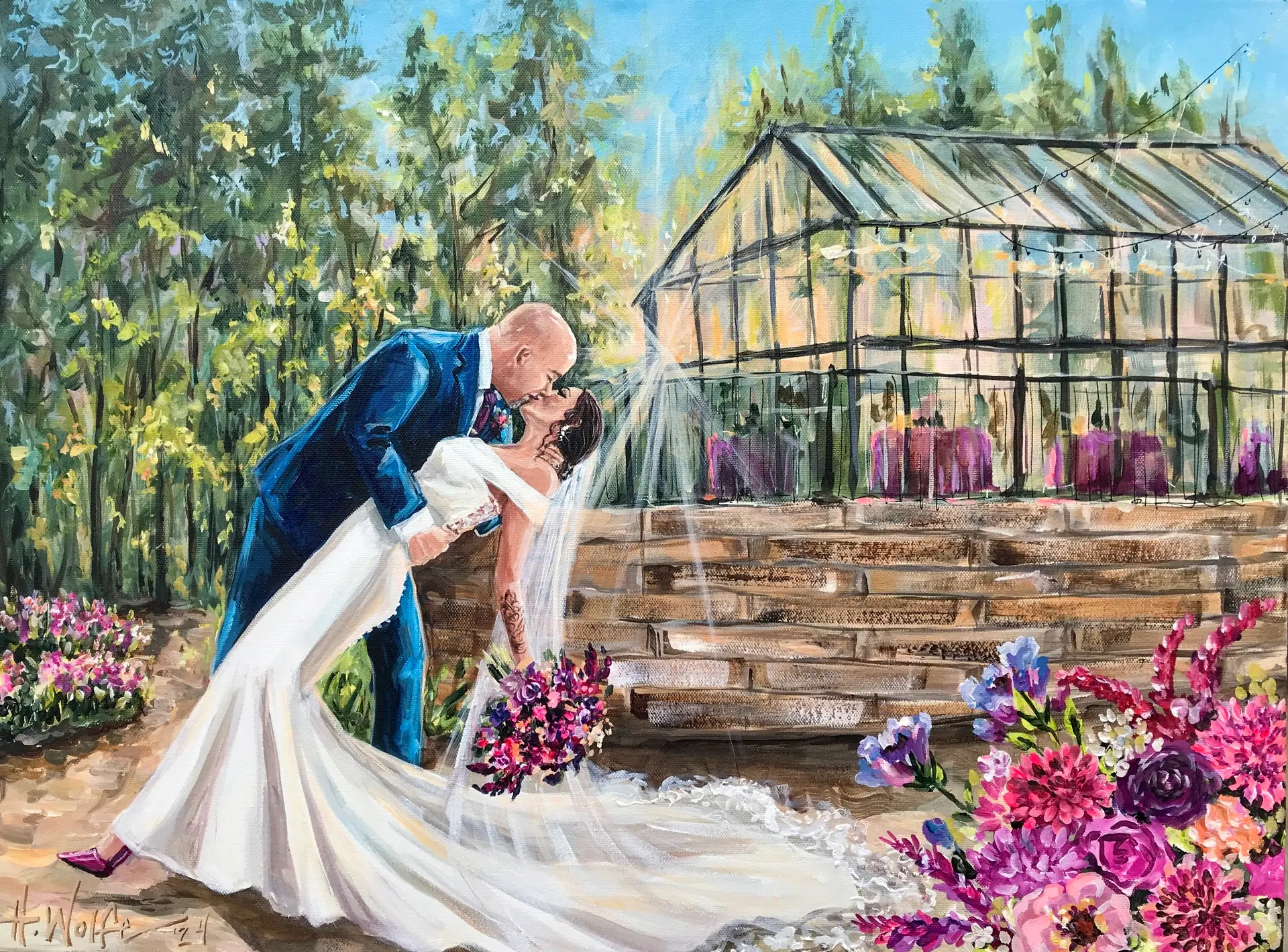 Painting + Live Performance at Nichols Heir