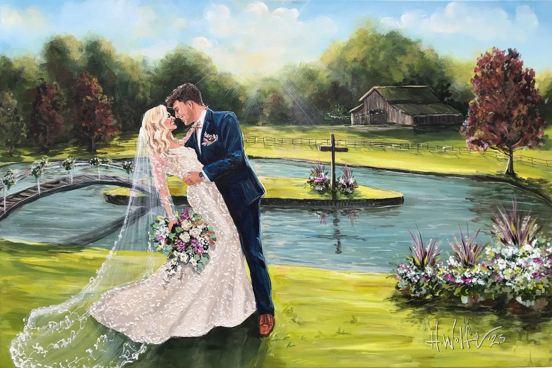 Painting + Live Performance at Bended Knee Farms