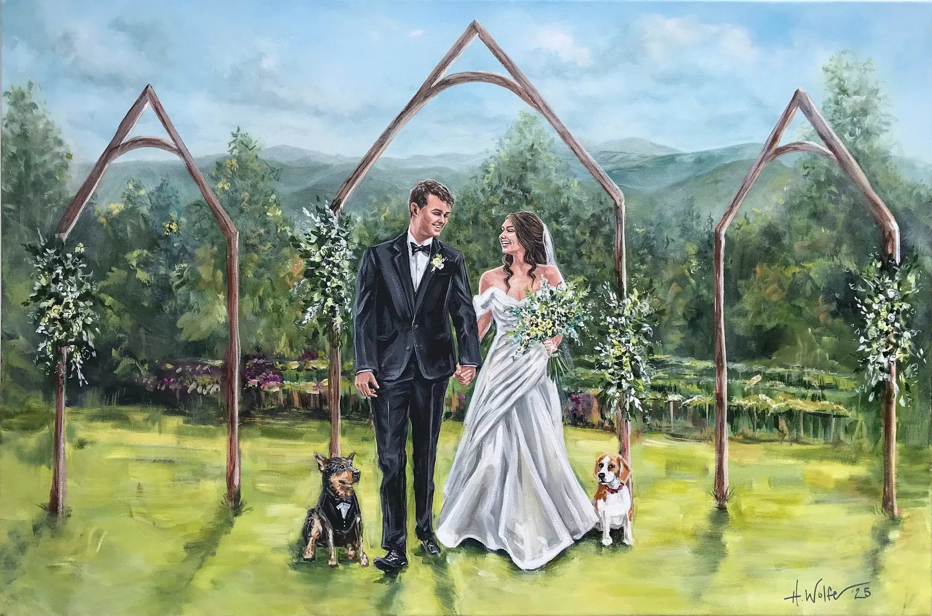 Painting + Live Performance at Harper’s Vineyard