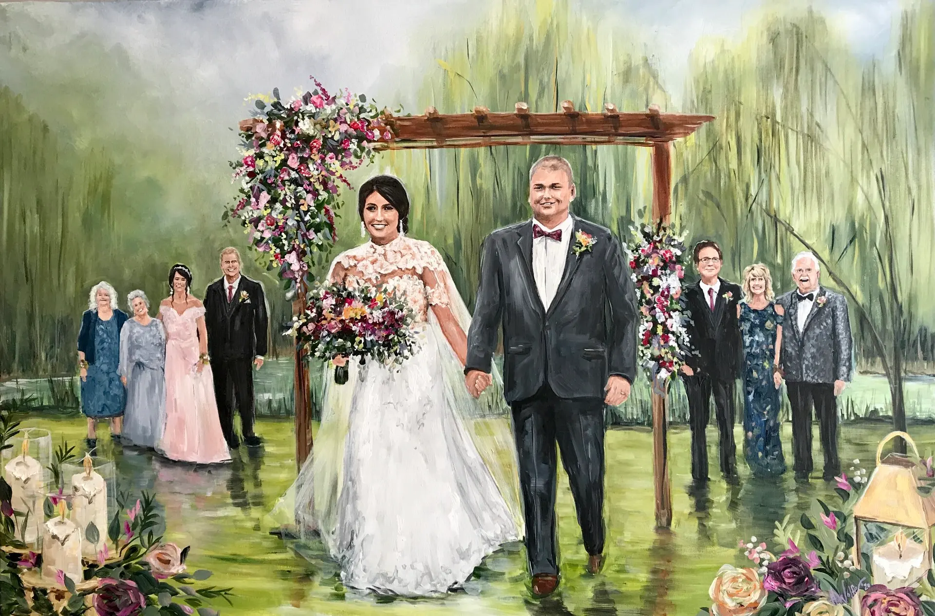 Painting + Live Performance at Willow Ridge Special Event Center