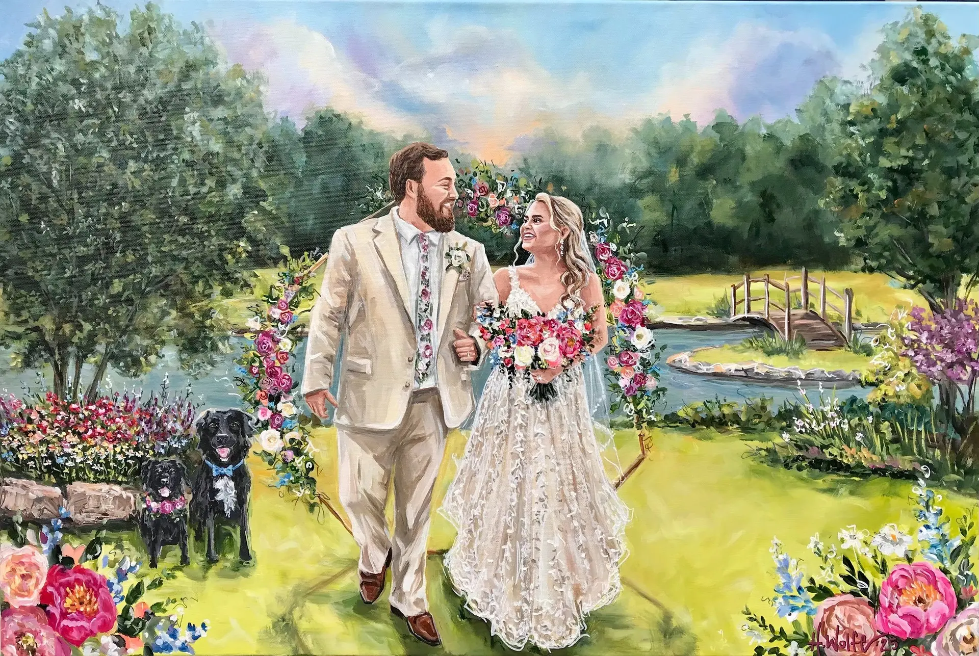 Painting + Live Performance at Hazelnut Farm