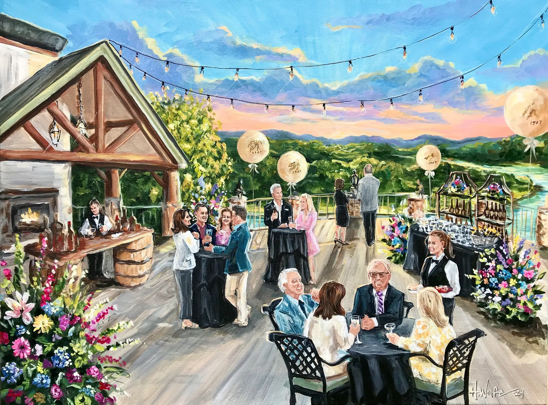 Painting + Live Performance at Cherokee Country Club