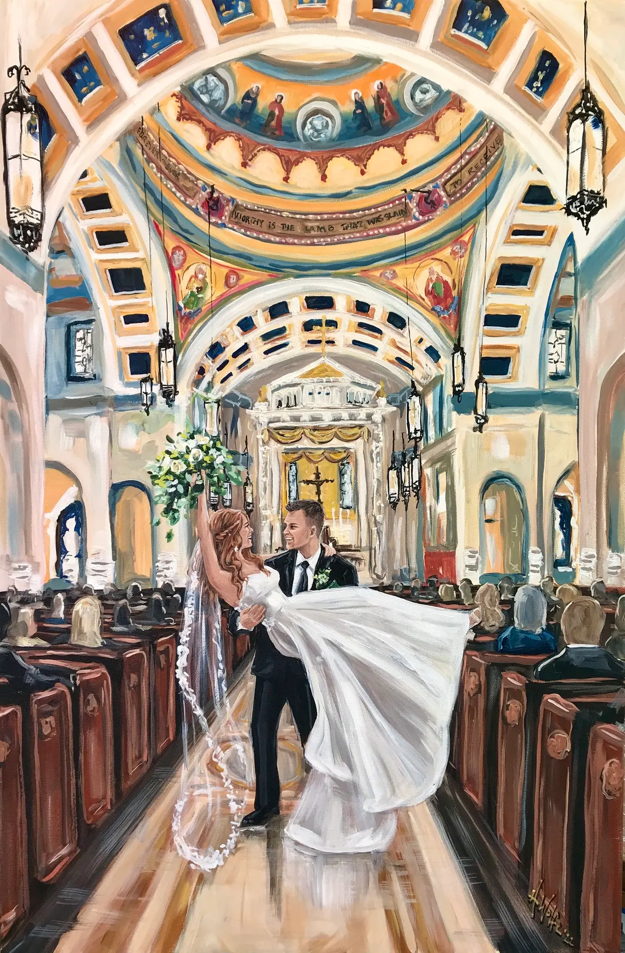 Painting + Live Performance at The Cathedral of the Most Sacred Heart of Jesus