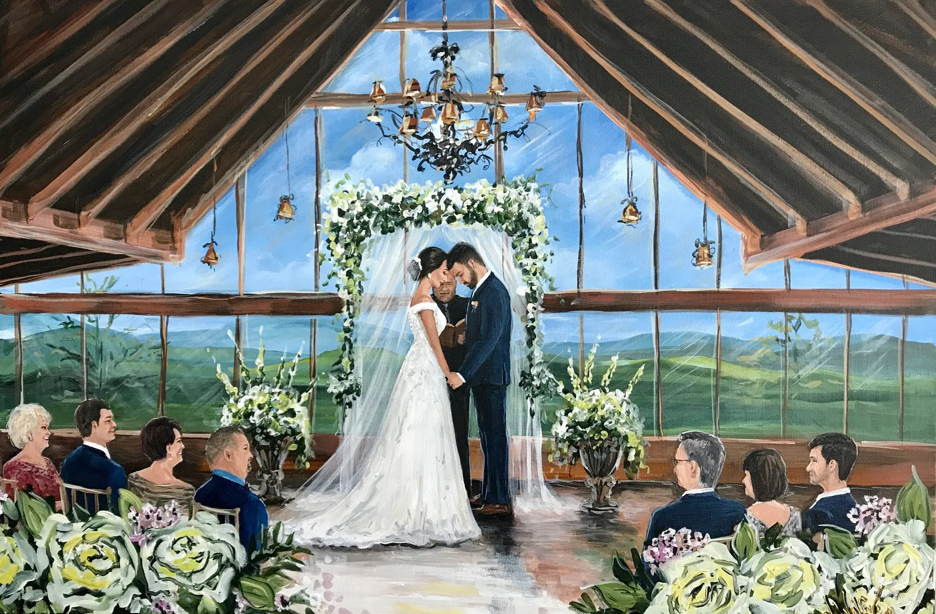 Painting + Live Performance at The Lodge at Brothers Cove