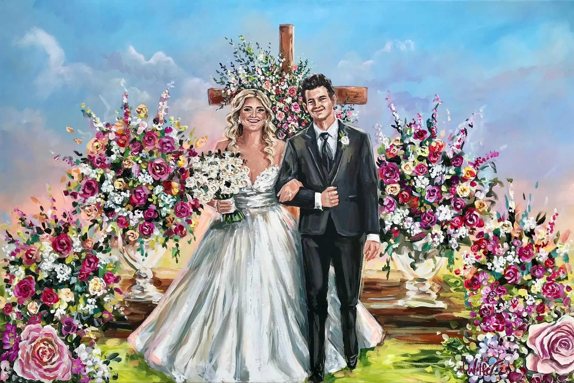 Painting + Live Performance at Majestic Oaks