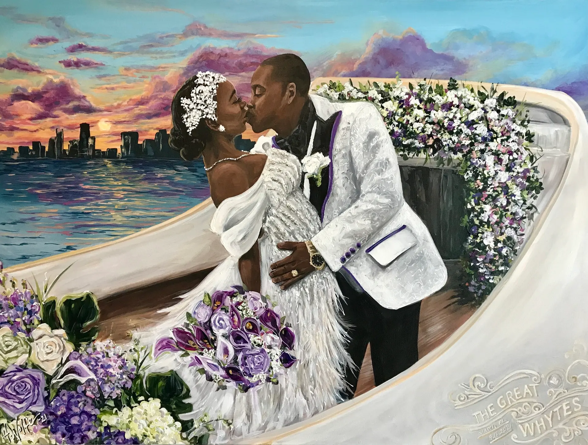 Painting + Live Performance at Seafair Mega Yacht