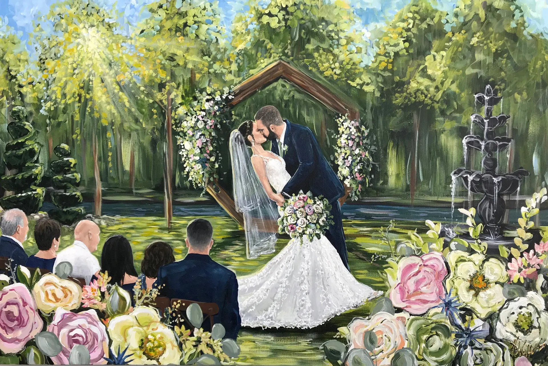 Painting + Live Performance at Dara's Garden