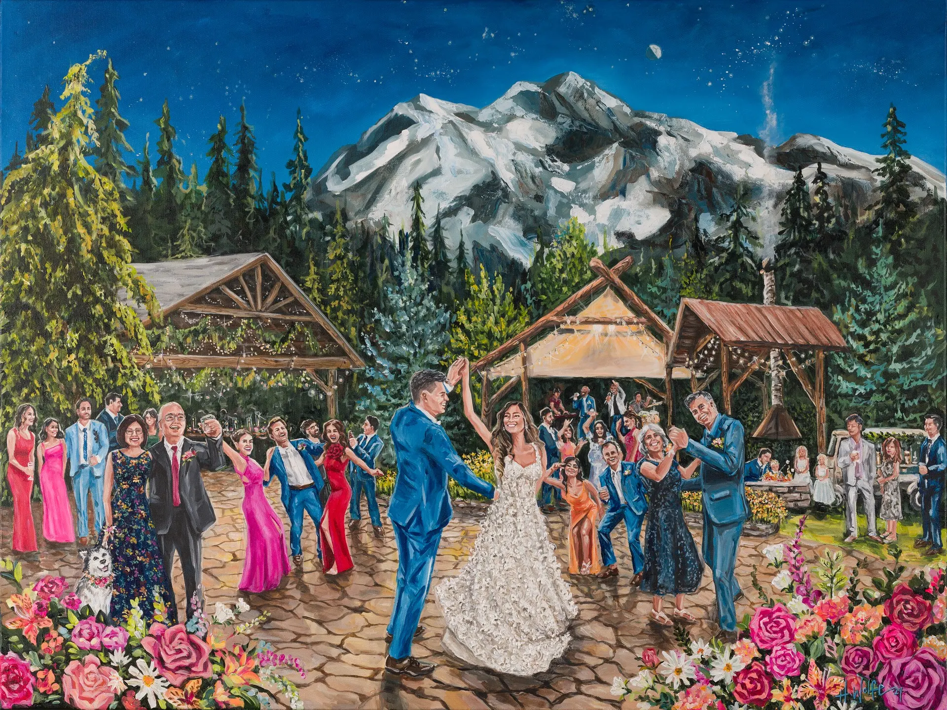 Painting + Live Performance at Wandering Waters