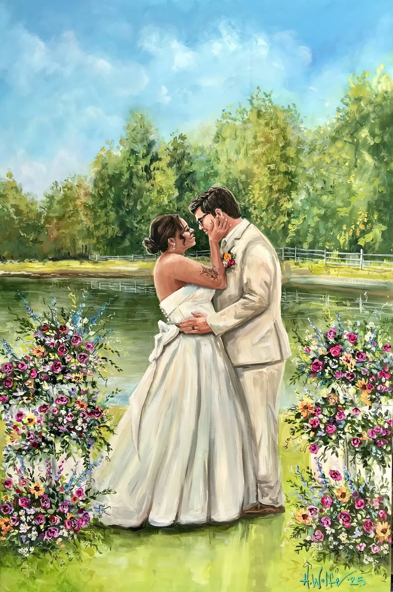 Painting + Live Performance at Buttrey Wedding And Event Venue