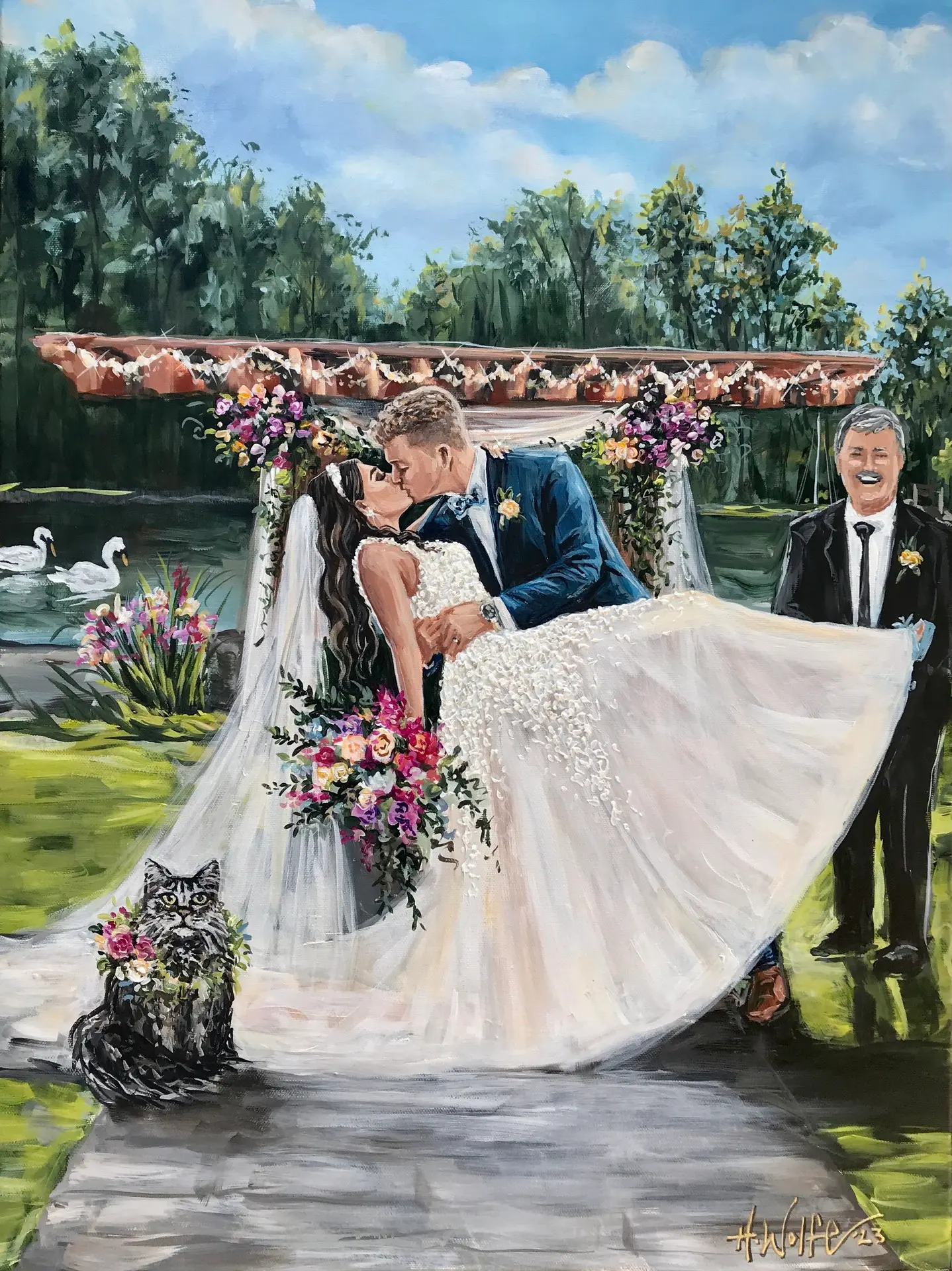Painting + Live Performance at Rocky’s Lake Estate