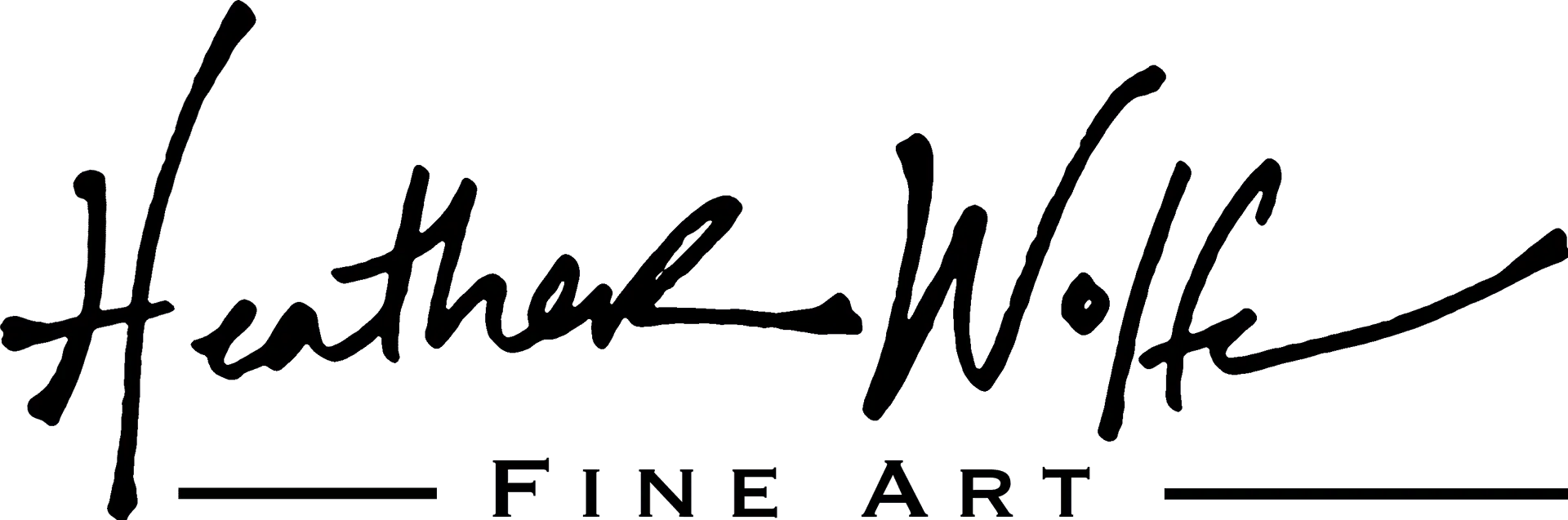 Heather Wolfe Art logo (black text)