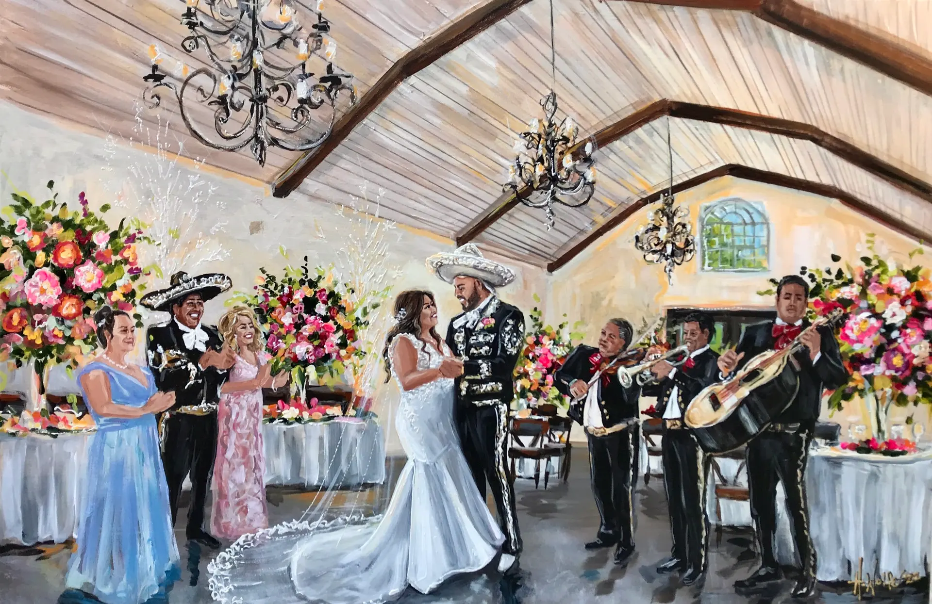 Painting + Live Performance at WindSong Farm